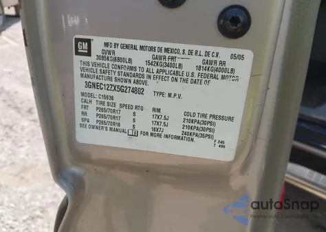 2005 Chevrolet Avalanche 1500 Z66 z USA, uszkodzony, nr VIN 3GNEC12ZX5G274802